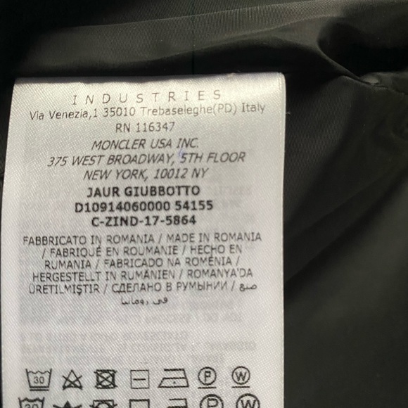 Moncler Jaur Giubbotto Men’s  jacket, no wear. - Picture 3 of 3